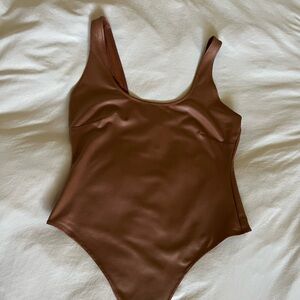 SKIMS Brown Bodysuit Small Stain Pictured